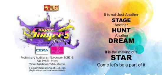 super singer junior season 5 audition dates