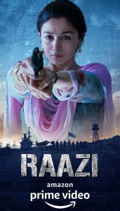 Raazi Available at Amazon Prime Video