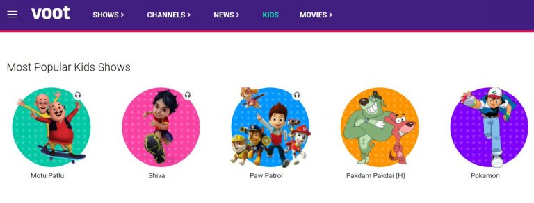 Download Voot Kids App Free