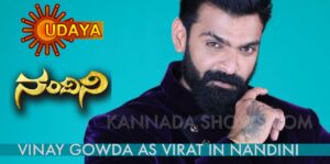 Actor Vinay Gowda In Udaya TV Serial Nandini