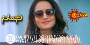 Shanvi Srivastava in Udaya TV Nandini Serial