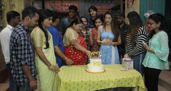 Cake Cutting at Jijaji Chhat Per Hain Serial Location