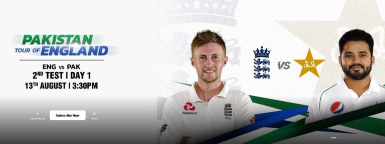 2nd Test Live Pakistan Vs England