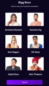 Bigg Boss S16 Voting