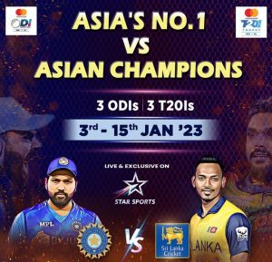 India Vs Sri Lanka 2023 Live Channels and OTT Application Name