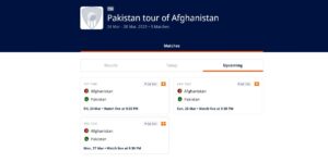 AFG Vs PAK T20I Cricket Series Live Online Streaming on FanCode