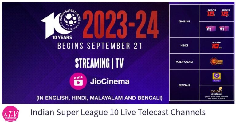 Live Telecast Channels ISL 10