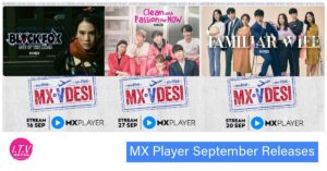 MX Player September Releases