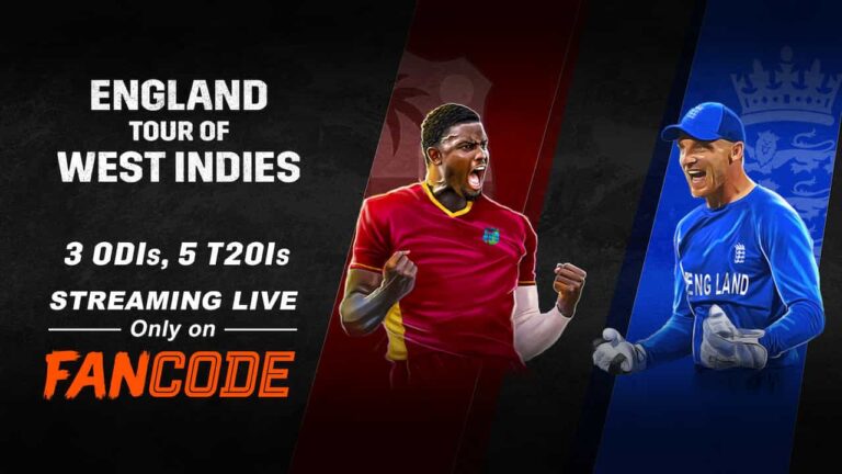 England tour of the West Indies Live Streaming