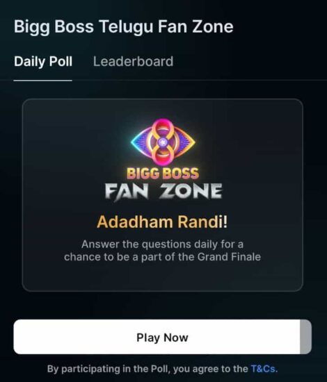 Bigg Boss Telugu Fan Zone